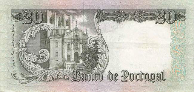 20 Escudos 26.5.1964